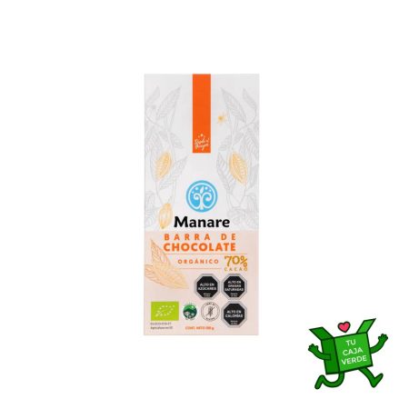 Chocolate 70% cacao orgánico 100 g