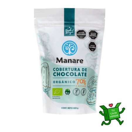 Cobertura 70% Cacao Orgánico 400g
