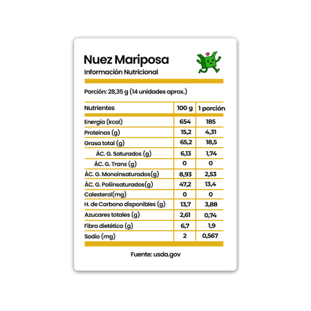 Nuez Mariposa 1 Kg